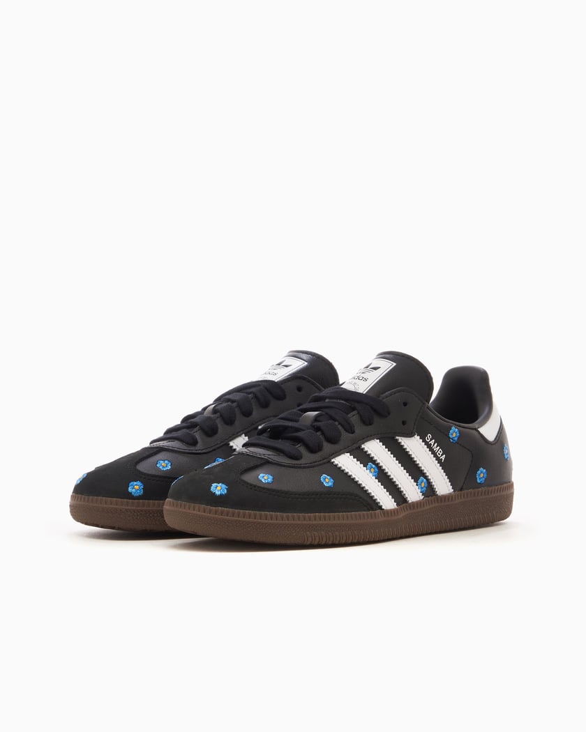 Adidas Samba Hellblau Floral Kernschwarz (Damen)