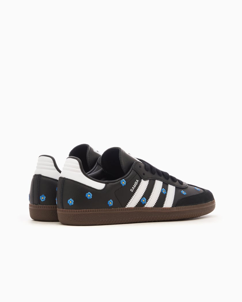 Adidas Samba Light Blue Floral Core Black (Women's)