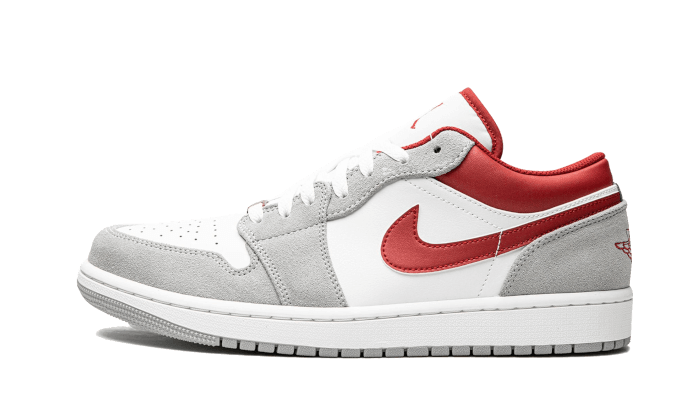 Air Jordan 1 Low SE Helles Rauchgrau Gym Red
