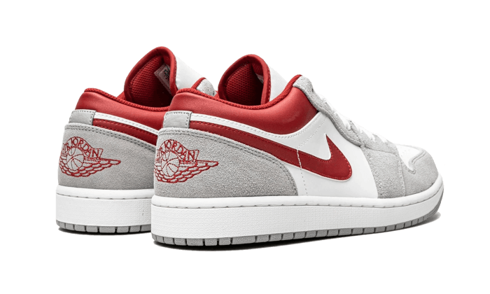 Air Jordan 1 Low SE Helles Rauchgrau Gym Red