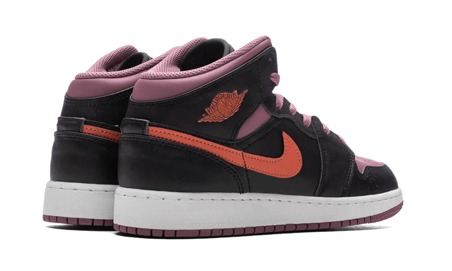 Air Jordan 1 Mid Schwarzer Himmel J Mauve