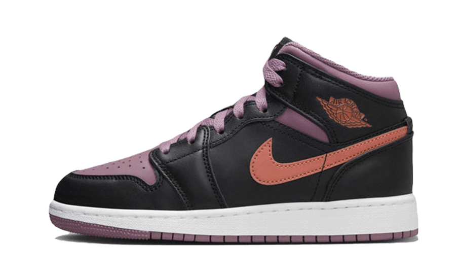 Air Jordan 1 Mid Schwarzer Himmel J Mauve