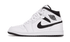 Air Jordan 1 Mid Weiß Schwarz