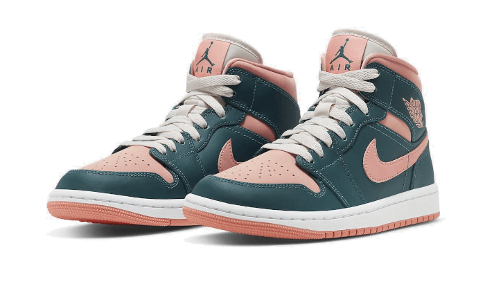 Air Jordan 1 Mid Dunkelblaugrün