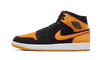 Air Jordan 1 Mid Fat Tongue Schwarz Orange