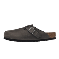 Birkenstock Boston Soft Footbed Oiled Leather Iron Grey