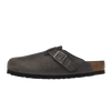 Birkenstock Boston Soft Footbed Oiled Leather Iron Grey