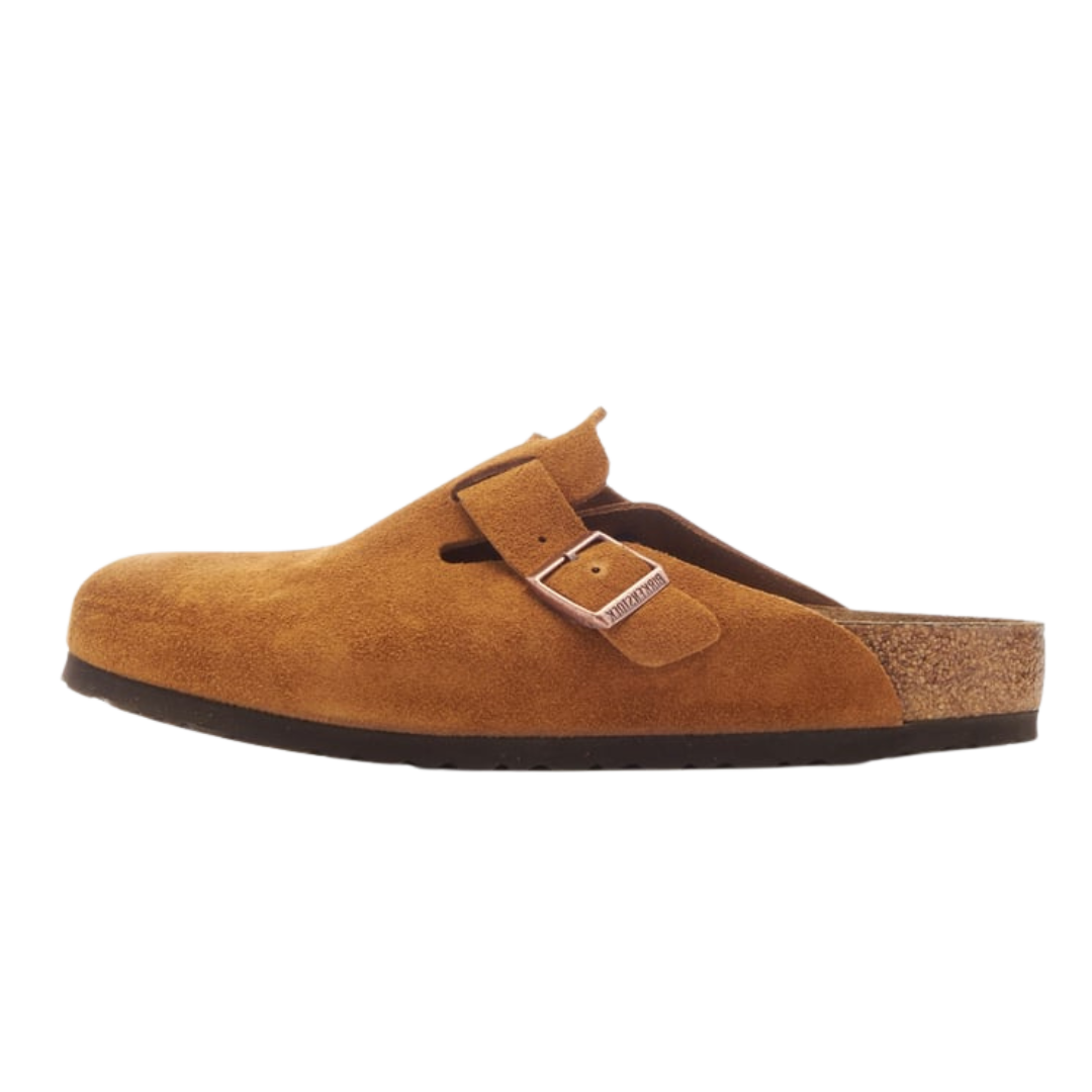Birkenstock Boston Weiches Fußbett aus Wildleder und Nerz
