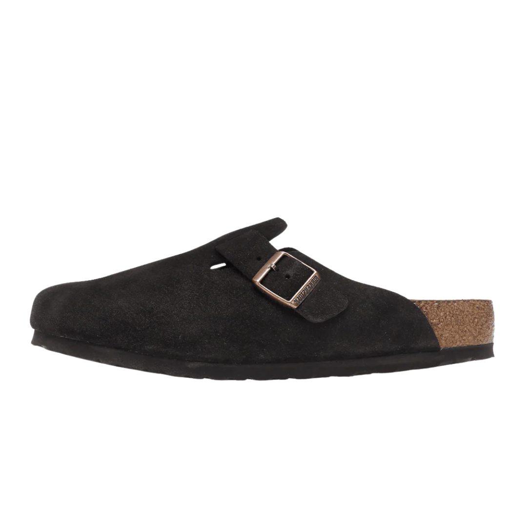 Birkenstock Boston Soft Footbed Wildleder Mokka