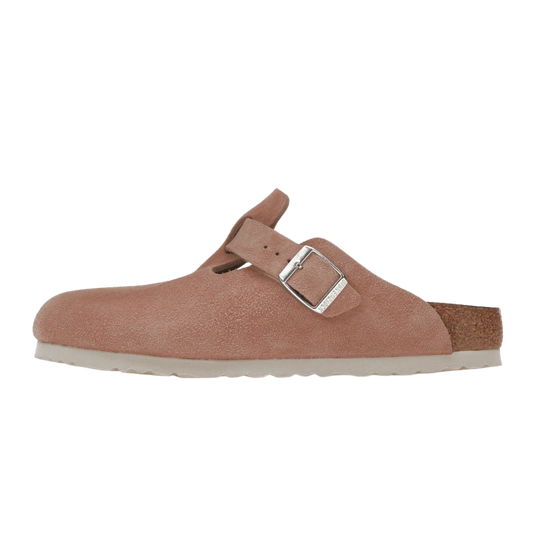 Birkenstock Boston Soft Footbed Suede Pink Clay