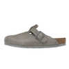 Birkenstock Boston Soft Footbed Suede Stone Coin