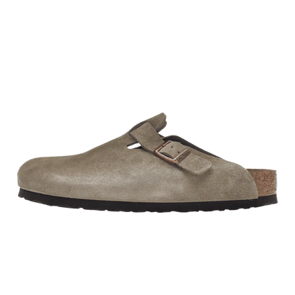 Birkenstock Boston Soft Footbed Suede Taupe