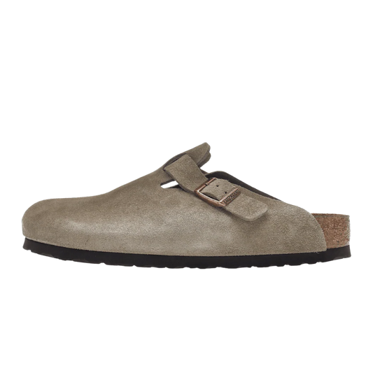 Birkenstock Boston Soft Footbed Suede Taupe