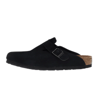 Birkenstock Boston Soft Footbed Suede Black