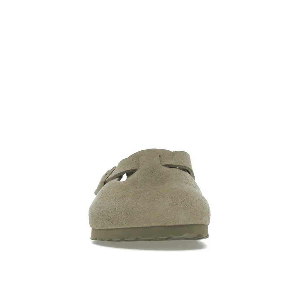 Birkenstock Boston Soft Footbed Wildleder Verwaschenes Khaki