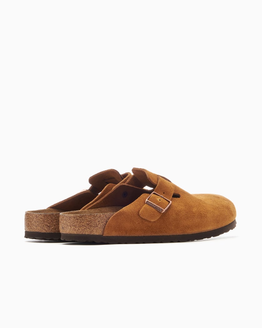 Birkenstock Boston Weiches Fußbett aus Wildleder und Nerz
