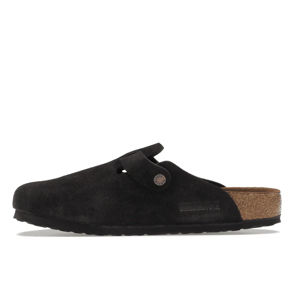 Birkenstock Boston Soft Footbed Wildleder Mokka