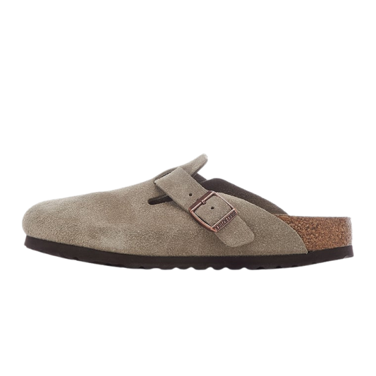 Birkenstock Boston Soft Footbed Suede Taupe (Narrow Fit)