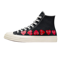Converse Chuck Taylor All Star 70 Hi Comme des Garcons PLAY Multi-Heart Black