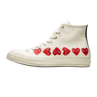 Converse Chuck Taylor All Star 70 Hi Comme des Garcons PLAY Multi-Heart White