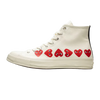Converse Chuck Taylor All Star 70 Hi Comme des Garcons PLAY Multi-Heart White