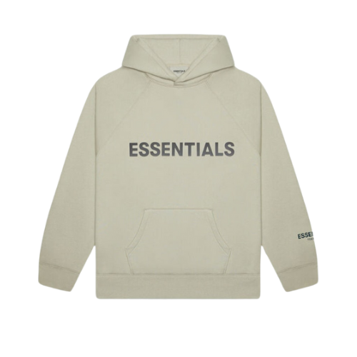 Fear of God Essentials FW20 Hoodie mit Applikationslogo in Moosgrün