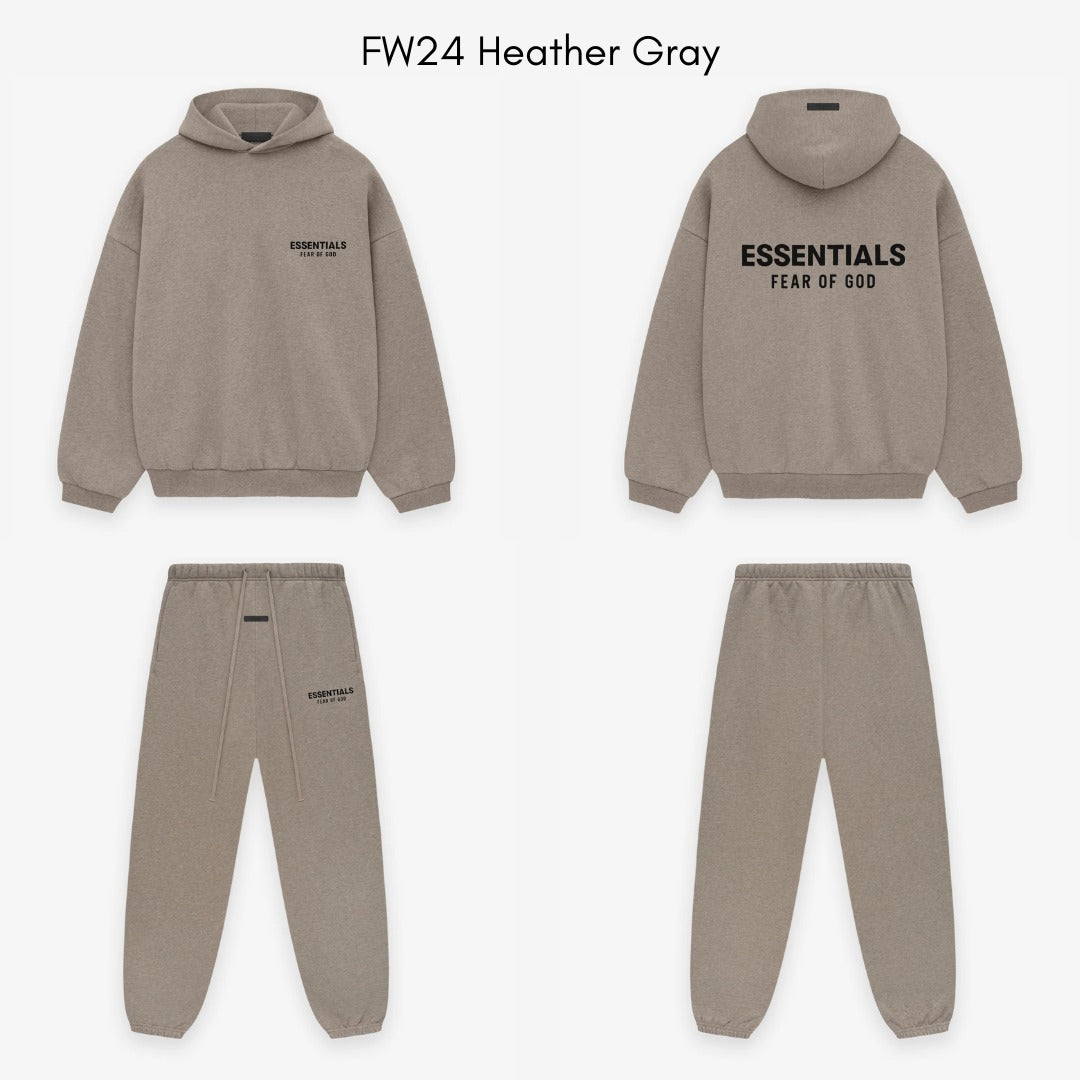 Fear of God Essentials FW24 Heather Grey Lange Broek