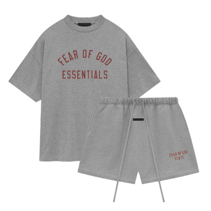 Fear of God Essentials FW24 Dark Heather Summer Set