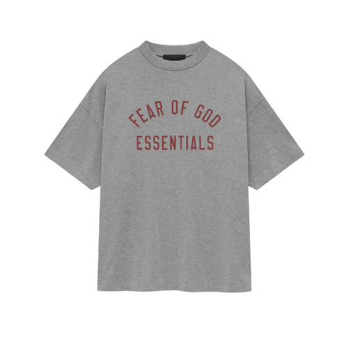 Fear of God Essentials FW24 Dunkelgrau meliertes T-Shirt