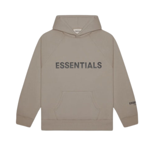 Fear of God Essentials FW20 Hoodie Applikation Taupe