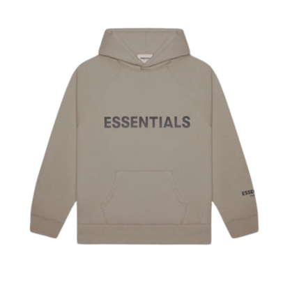 Fear of God Essentials FW20 Hoodie Applique Taupe
