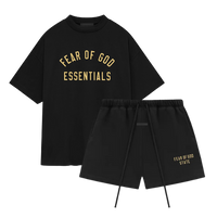 Fear of God Essentials FW24 Black Yellow Summer Set