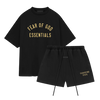 Fear of God Essentials FW24 Black Yellow Summer Set