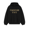 Fear of God Essentials FW24 Black Yellow State Hoodie