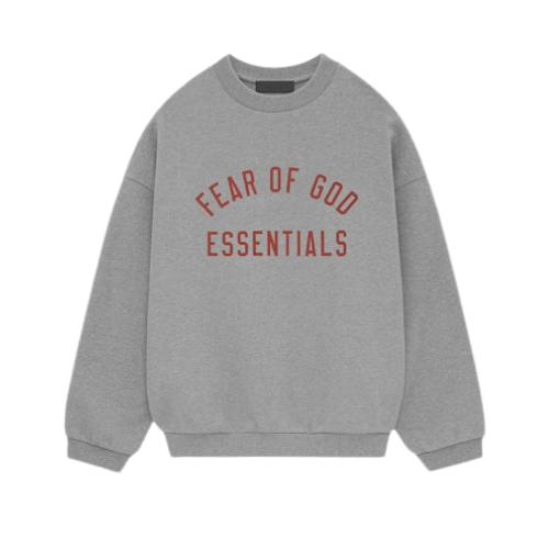 Fear of God Essentials FW24 Dunkelgrau melierter Pullover