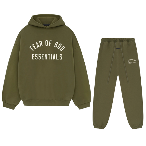 Fear of God Essentials FW24 Militär Komplettset