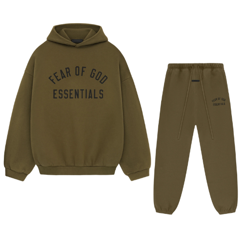Fear of God Essentials FW24 Olive Full set