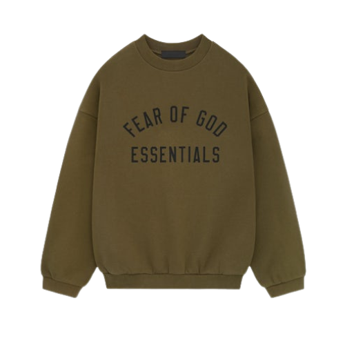 Fear of God Essentials FW24 Olivgrüner Pullover