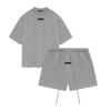 Fear of God Essentials Dark Heather Oatmeal Summer set