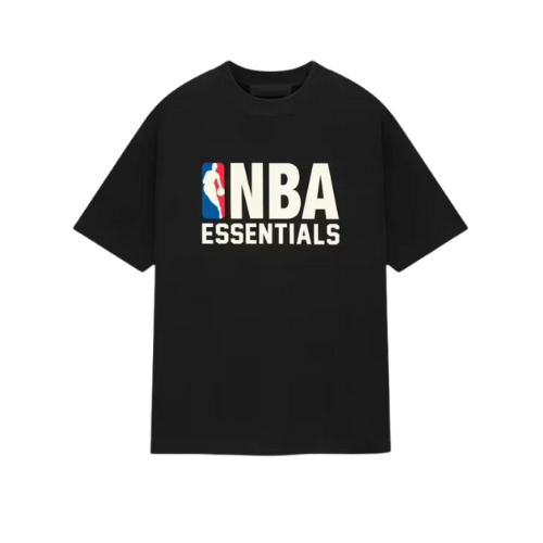 Fear of God Essentials NBA Schwarz-Weißes T-Shirt