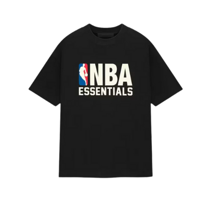 Fear of God Essentials NBA Black White T-shirt