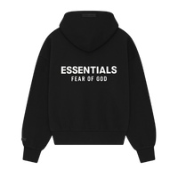 Fear of God Essentials SS25 Jet Black Hoodie