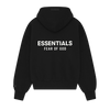 Fear of God Essentials SS25 Jet Black Hoodie