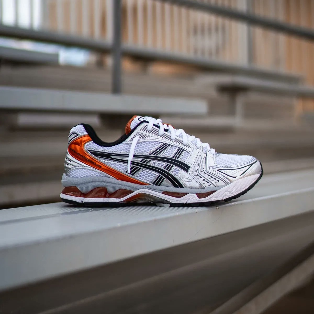 ASICS Gel-Kayano 14 Weiß Pikant Orange