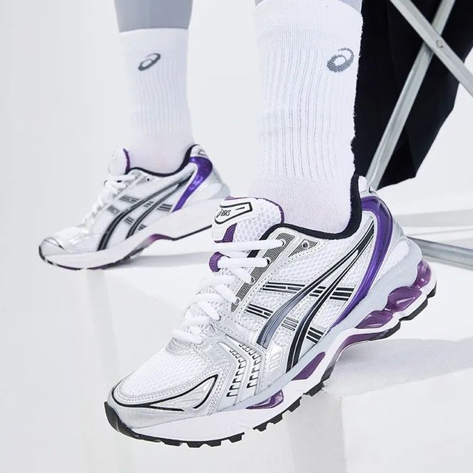 ASICS Gel-Kayano 14 White Dark Grape (SALE)