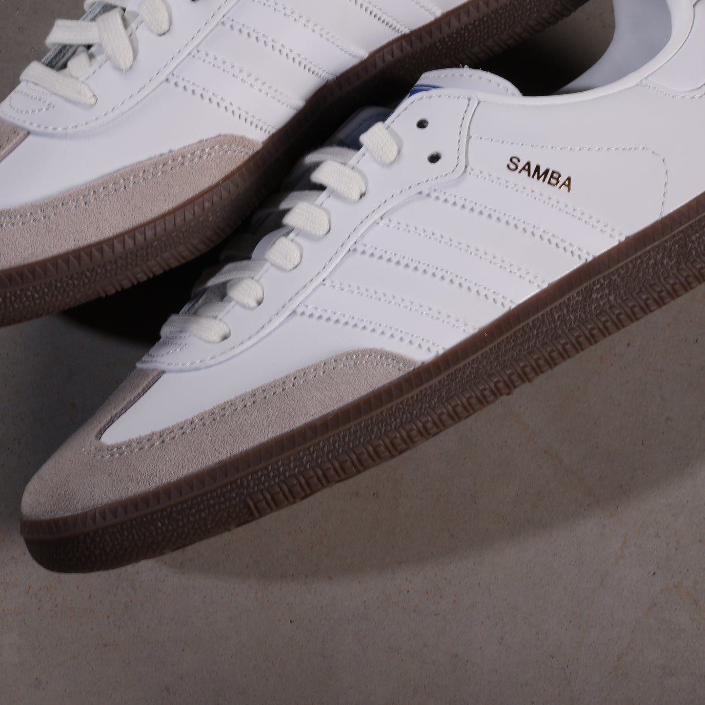 Adidas Samba Cloud White Blue Gum