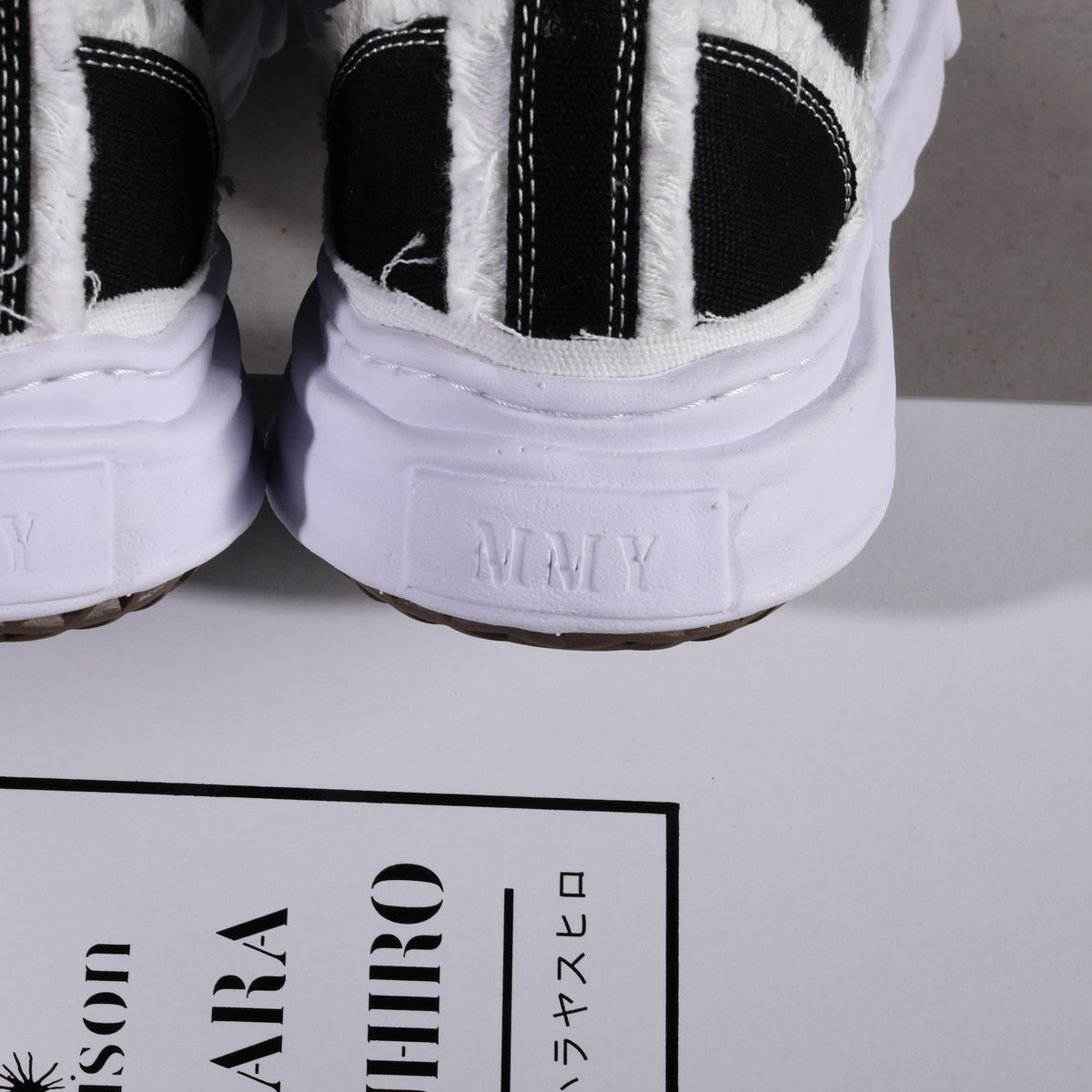 Maison Mihara Yasuhiro Peterson OG Sole Canvas Low Frayed Black (SALE)