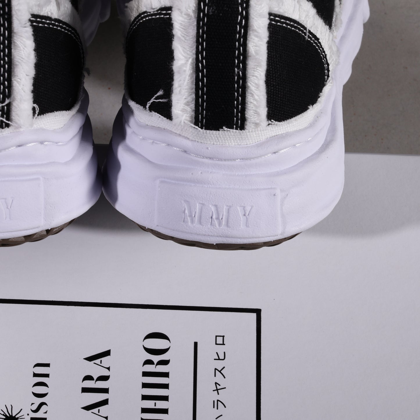 Maison Mihara Yasuhiro Peterson OG Sole Canvas Low Frayed Black (SALE)