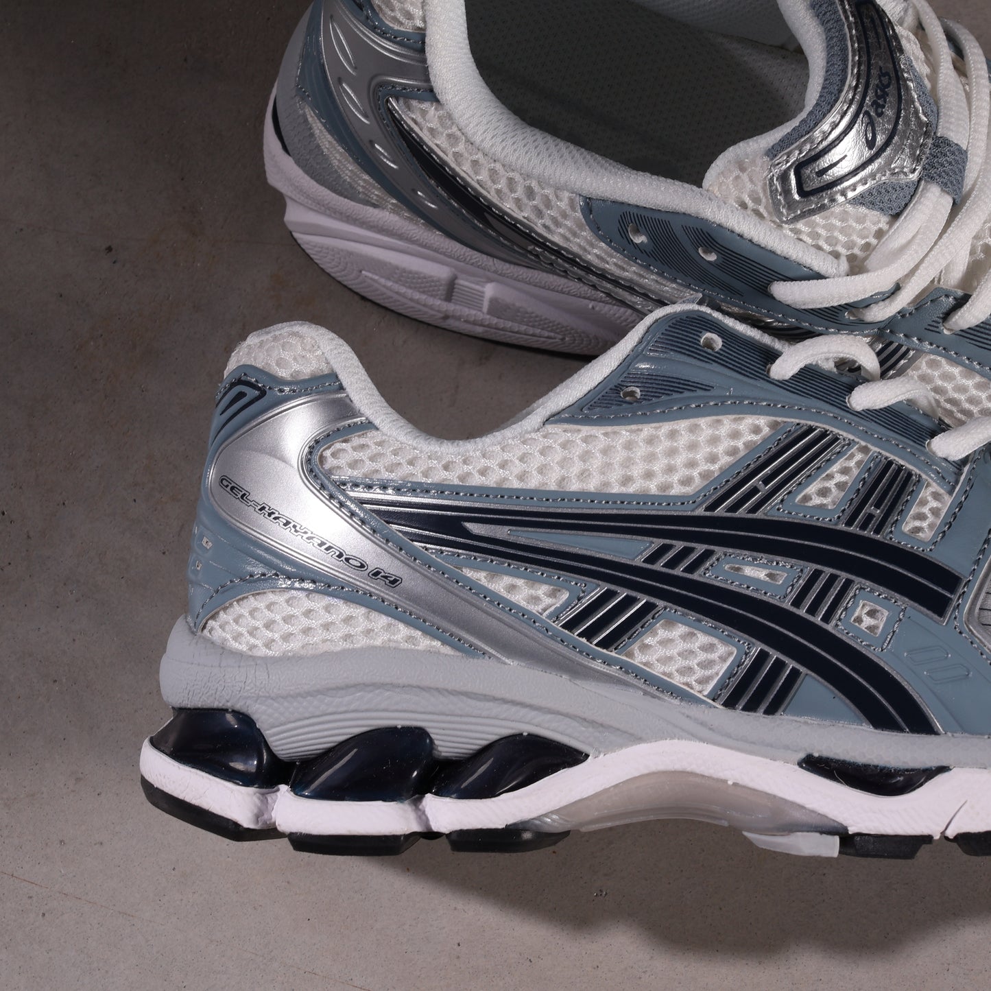 ASICS Gel-Kayano 14 Weiß Fjordgrau