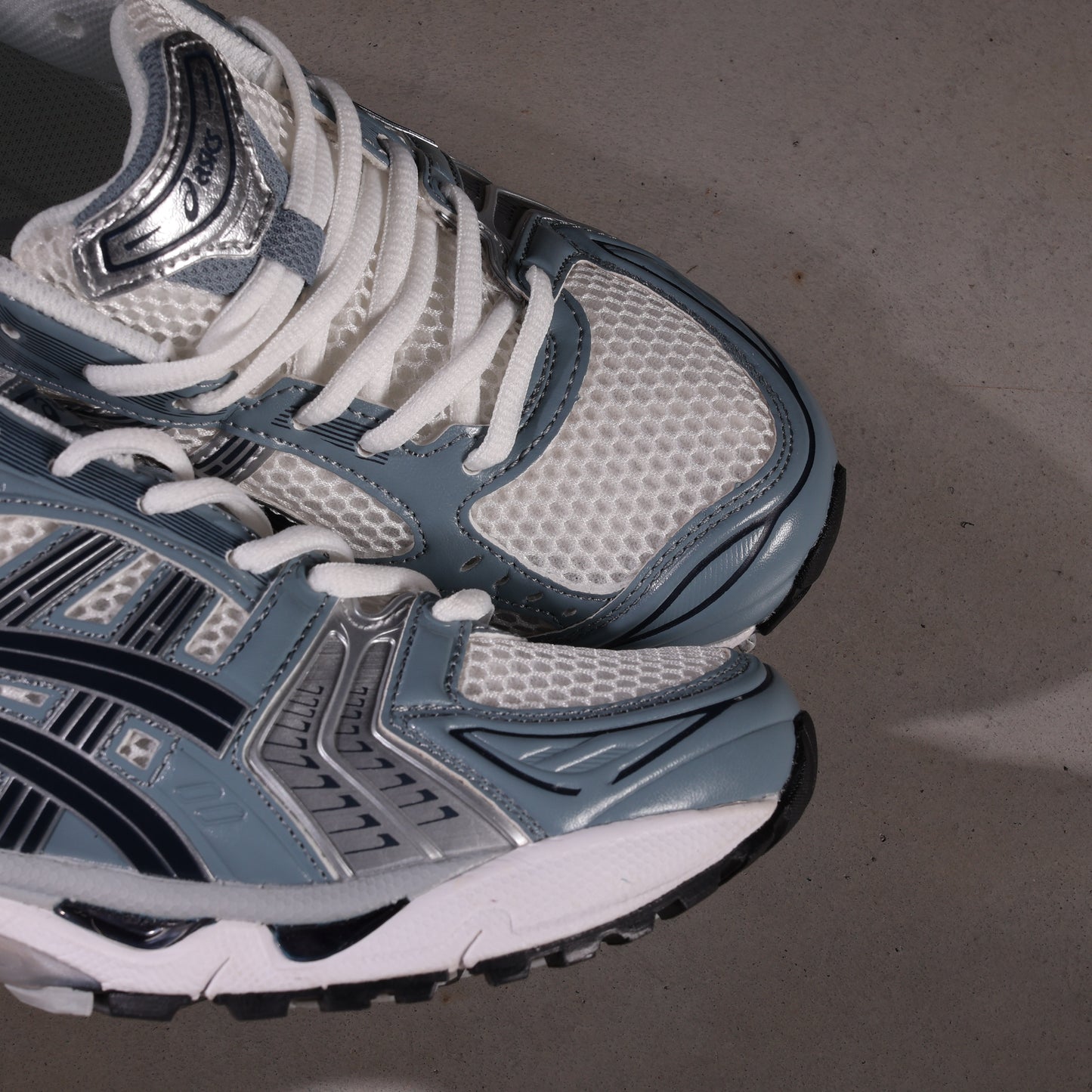 ASICS Gel-Kayano 14 Weiß Fjordgrau